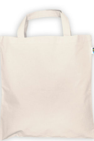 Tasche aus Fairtrade-Baumwolle mit zwei kurzen Henkeln